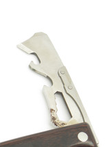 Vintage 1980s Outdoors World Seki Japan Folding Rotating Fixed Knife Tool (Rust)