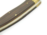 Vintage 1970s Explorer Seki Japan Ebony Folding Hunter Pocket Knife