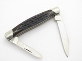 Vtg 1991 Buck 309 Companion Medium 2 Blade Folding Pocket Knife Brown Bone