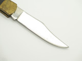 Vintage 1970s Explorer Imai Seki Japan Folding Ebony Hunter Lockback Knife