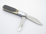 Vtg 1976 Queen Cutlery #22 Barlow 2 Blade Folding Pocket Jack Knife