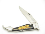 Vintage 1950s Valor Yasuo Imai Seki Japan Tiger Decorative Guard Folding Knife
