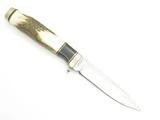 Vtg Prototype IC.CUT Hiro Japan VG-10 San Mai Damascus Stag Fixed Hunting Knife