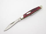 Vtg 1988 Buck 305 Lancer Small 2 Blade Folding Pocket Knife Bone Handle