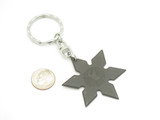 Vintage Valor 2" Shuriken Ninja Seki Japan Tak Fukuta 6 Point Throwing Star Keychain