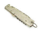 Vintage Unmarked Metal Folding Multi Tool Corkscrew Can Opener Knife