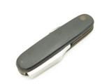 Vintage 1970s Seki Japan 3.5" Black Folding Pocket Knife Multi Pipe Tool