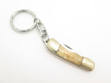 Vintage 1980s Frost & Son Bone 2.25" Mini Folding Pocket Keychain Knife