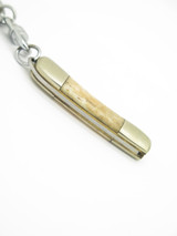 Vintage 1980s Frost & Son Bone 2.25" Mini Folding Pocket Keychain Knife