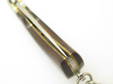 Vintage Explorer Seki Japan Wood 2.25" Mini Folding Pocket Keychain Knife