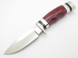 Buck 192 Vanguard BG-42 Custom Shop Cherry Wood Fixed Blade Hunting Knife