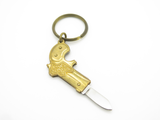 Vintage Proto 1 Seki Japan Miniature Derringer Pistol Keychain Folding Knife