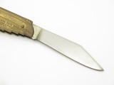 Vintage 1980s Seki Japan 3.12" Queen Elizabeth II Ship Brass Folding Knife