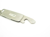 Vintage Explorer 1980s Seki Japan 2.25" Folding Stainless Bottle Opener Knife