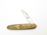 Vintage '80s Prototype 13 Seki Japan Brass New Zealand Kiwi Folding Pocket Knife