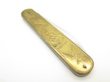Vintage 1980s Novelty Seki Japan Brass G. Washington Folding Pocket Knife