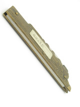 Vintage Prototype 10 Seki Japan Small 3" Brass Locomotive Folding Pocket Knife