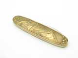 Vintage Seki Japan Imai Horse Small Brass Stainless 2.87" Folding Pocket Knife