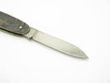 Vintage Seizo Imai Seki Japan Horse Scene Silver Tone Folding Pocket Knife