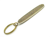 Vintage Seizo Imai Seki Japan Horse Scene Brass 3" Keychain Folding Pocket Knife