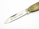 Vintage 1980s El Patio Ranch Seki Japan Horse Scene Keychain Folding Knife