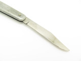 Vintage Queen 45E Big Chief Stainless Large 5" Folding Lockback Knife (broken)