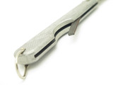 Vintage Queen 45E Big Chief Stainless Large 5" Folding Lockback Knife (broken)