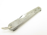 Vintage Queen 45E Big Chief Stainless Large 5" Folding Lockback Knife (broken)