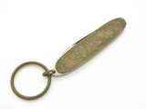 Vintage 78-82 Parker Brothers Seki Japan Brass Dog & Horse Folding Knife