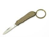 Vintage 1980s Proto 5 Seki Japan Novelty Brass Dog Folding Pocket Knife Keychain