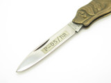 Vintage Imai Proto 5 Seki Japan Novelty Brass Dog Folding Pocket Knife