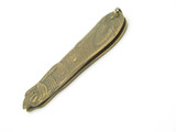 Vintage Imai Proto 5 Seki Japan Novelty Brass Dog Folding Pocket Knife