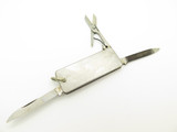 Vintage C-V Stainless Seki Japan Small 2" Folding Pocket Knife & Scissors