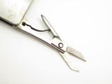 Vintage C-V Stainless Seki Japan Small 2" Folding Pocket Knife & Scissors
