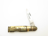 Vintage Valor Rifleman Bullet Seki Japan Small 2.5" Brass Folding Pocket Knife