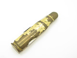 Vintage Valor Rifleman Bullet Seki Japan Small 2.5" Brass Folding Pocket Knife