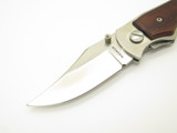Vintage Rostfrei 440 Magnum Seki Japan Wood 4.75" Folding Liner Lock Knife