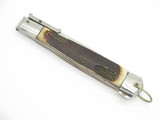 Vintage 1960s E. A. Co. Seki Japan 5" Stag Folding Swing Guard Pocket Knife