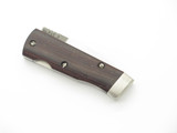 Vintage 1982 Bench Mark Side Winder Rolox Wood Handle Slide Lock Pocket Knife
