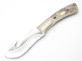 Vtg Explorer Seki Japan Tak Fukuta Serrated Guthook Fixed Knife Blade Blank