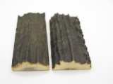 Vintage 3 x 1.25 India Sambar Stag Scale Slab Knife Making Handle Tool Grip Blank