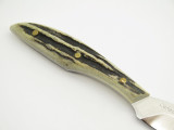 Vtg Grohmann DH AG Russell 1 Belt Fixed Blade Hunting Knife Stag DHR-H1s Mint