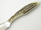 Vtg Grohmann DH AG Russell 1 Belt Fixed Blade Hunting Knife Stag DHR-H1s Mint