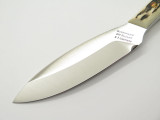 Vtg Grohmann DH AG Russell 1 Belt Fixed Blade Hunting Knife Stag DHR-H1s Mint