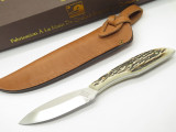 Vtg Grohmann DH AG Russell 1 Belt Fixed Blade Hunting Knife Stag DHR-H1s Mint