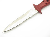 Vintage 1980s Seki Japan Explorer Red Prototype Dagger Fixed 7.25" Blade Knife