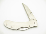 Vintage Explorer Seki Japan Stainless Serrated Folding Lockback Pocket Knife