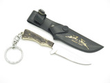 Vintage 1960s Mascot Miniature Mini Keychain 4.5" Fixed Blade Knife