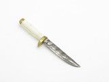 Custom Handmade Canada Miniature Mini 2.5" Fixed Damascus Blade Knife