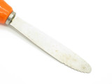 Vintage 1970s Carrot Seki Japan 5.75" Stainless Steel Fixed Blade Cheese Knife